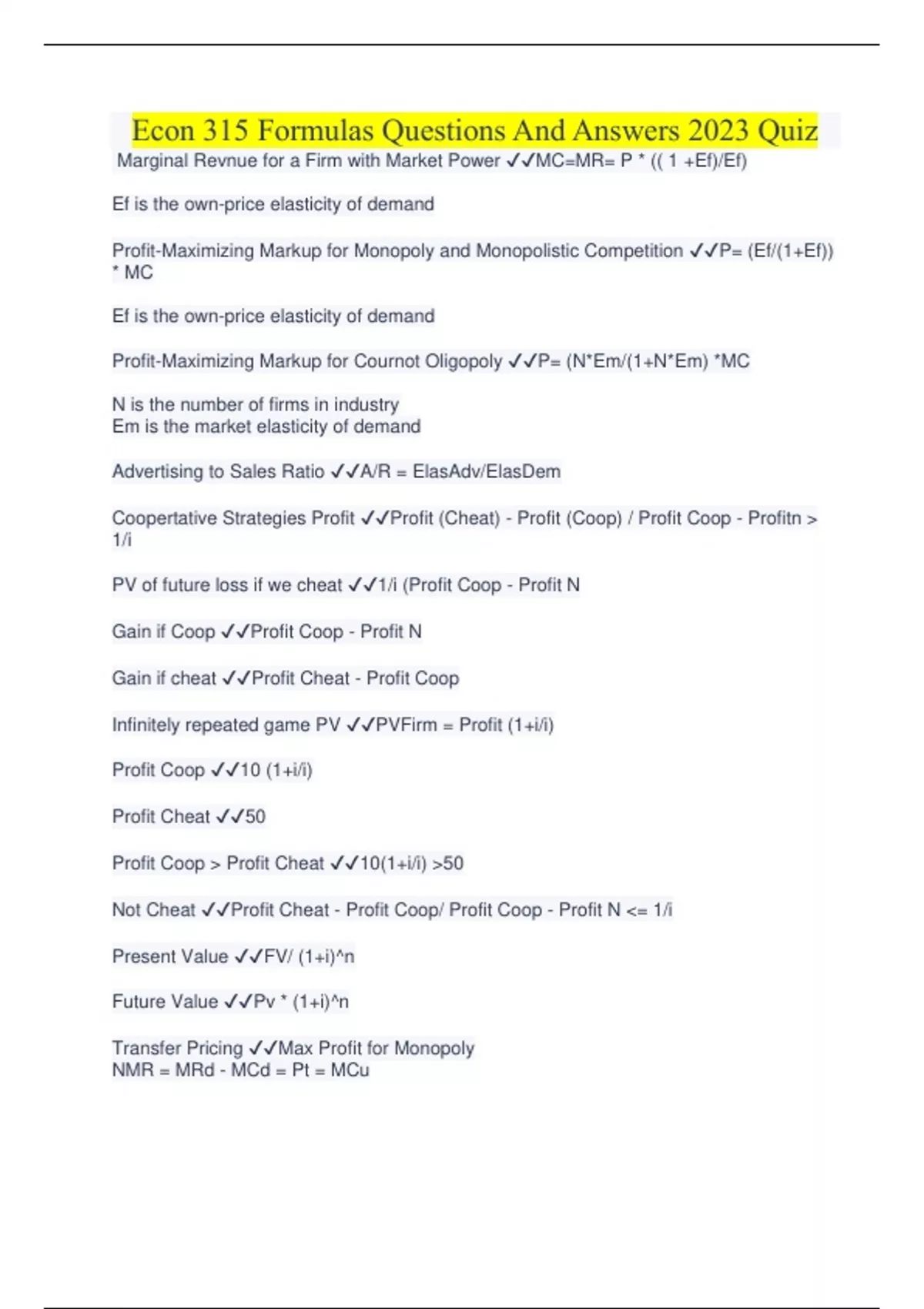 econ-315-formulas-questions-and-answers-2023-quiz-econ-315-formulas