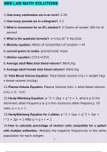 SBB LAB MATH SOLUTIONS QUESTIONS AND ANSWERS A&plus; GRADED