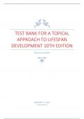 Test Bank for A Topical Approach to Lifespan Development 10th Edition By John Santrock.pdf