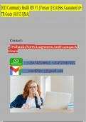 2023 Community Health RN V1 &lpar;Version 1&rpar; Exit Hesi Guaranteed A&plus; TB Guide &lpar;All 55 Q&A&rpar;