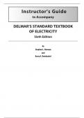 Delmar's Standard Textbook of Electricity, 6e Stephen Herman (Solution Manual)