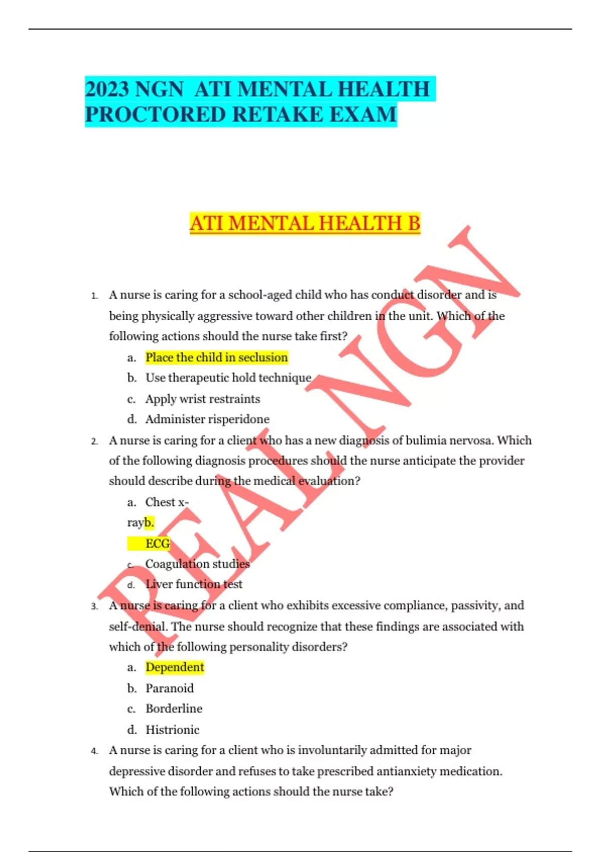 Ati Mental Health Proctored Exam 2025: Essential Tips