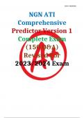 NGN ATI Comprehensive Predictor Version 1 Complete Exam (150 Q&A)  Revised For  2023/2024 Exam