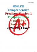 NGN ATI Comprehensive Predictor Version 1 Complete Exam &lpar;150 Q&A&rpar;  Revised For  2023&sol;2024 Exam