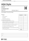AQA GCSE Chemistry Paper 2 Higher Question Paper