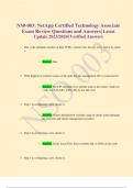 NS0-003: NetApp Certified Technology Associate Exam Review Questions and Answers| Latest Update 2023/2024| Verified Answers