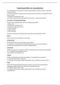 Samenvatting -  Voedingsstoffen & Ingrediënten 1 hoofdstuk 2 
