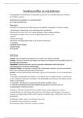 Samenvatting -  Voedingsstoffen & Ingrediënten 1 hoofdstuk 1 algemene begrippen 