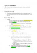 LL202 Commercial Contract PQ Exam Notes&sol; Guide &lpar;incl useful case summaries and simple steps to answer PQ&rpar;
