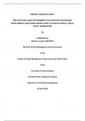 Thesis Public Management And Governance 