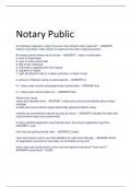 Exam (elaborations) N.P. - Notary Public 