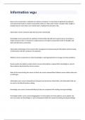 Informatics wgu EXAM 2023 WITH VERIFIED SOLUTIONS