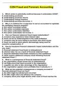 C254 Fraud and Forensic Accounting Exam 2023 Questions and Answers 100&percnt; Verified