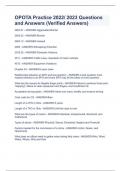 OPOTA Practice 2022&sol; 2023 Questions and Answers &lpar;Verified Answers&rpar;