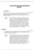NURS 6550 Midterm Exam Questions and Answers (Graded A)
