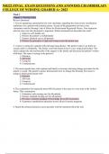 NR222 FINAL EXAM QUESTIONS AND ANSWERS CHAMBERLAIN  COLLEGE OF NURSING GRADED A+ 2023