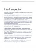 Exam &lpar;elaborations&rpar; Lead Inspector&sol;Risk Assessor 