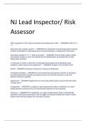 Exam &lpar;elaborations&rpar; Lead Inspector&sol;Risk Assessor 
