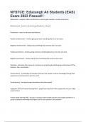 NYSTCE Students With Disabilities Exam Review Answered 100&percnt; Correct&comma; Students With Disabilities CST NYSTCE &lpar;060&rpar; Exam Prep Questions and Answers 2023&comma; NYSTCE Students with Disabilities CST Exam Review Guide &lpar;SOLVED&rpar;&comma; NYSTCE CST &lpar;060&rpar; Exam Guide Answered &lpar;