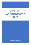 OTE2601 ASSIGNMENT 2 2023