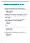 Pharmacology assessment &lpar;B&rpar; 2019