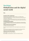 Summary -  globalisation and digital social world