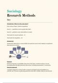 Summary -  research methods