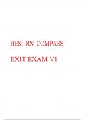 HESI RN COMPASS EXIT EXAM V1