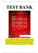 Lewis's Medical-Surgical Nursing Assessment and Management of Clinical Problems 11th Edition Test Bank