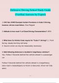 Defensive Driving questions verified with 100&percnt; correct answers