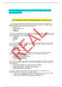 ATI Nutrition Proctored Exam 2023 Questions and  Answers&period;&lbrack;NGN&rsqb;