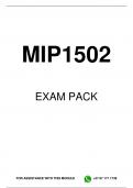 MIP1502 EXAM PACK 2023