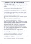 Lone Star Exam Study Guide With Correct Answers&excl;&excl;