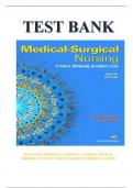 TEST BANK FOR MEDICAL-SURGICAL NURSING CRITICAL THINKING IN CLIENT CARE&comma; 4TH EDITION PRISCILLA LEMON