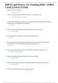 HIPAA and Privacy Act Training &lpar;DHA -US001&rpar; CHALLENGE EXAM&period; 