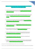 MOSTLY TESTED EXAM SOLUTION EXAM GUIDE MATERNITY HESI PRACTICE EXAM QUESTIONS