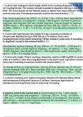HESI Dosage Calculations Practice Exam  graded A&plus;