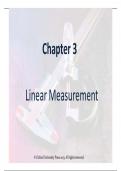Summary Engineering Metrology and Measurements chapter 4 linear measurement -  0936441 