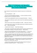 WGU C172 Network and Security Foundations&sol;73 Questions and Answers