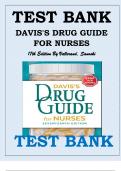 TEST BANK FOR DAVIS'S DRUG GUIDE FOR NURSES SEVENTEENTH EDITION BY VALLERAND, SANOSKI