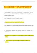 PN 223 OB and PEDS final exam Questions and Answers Rated A&plus;   Latest Update 2022&sol;2023