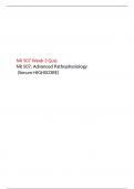 NR 507 Week 3 Quiz 3 (Version 5), NR 507: Advanced Pathophysiology, Chamberlain College of Nursing. (Secure HIGHSCORE)