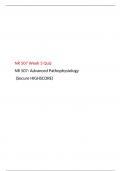 NR 507 Week 3 Quiz 3 (Version 3), NR 507: Advanced Pathophysiology, Chamberlain College of Nursing. (Secure HIGHSCORE)