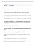 AICP - History exam 2023 with 100&percnt; correct answers