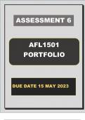 AFL1501 PORTFOLIO ANSWERS SEMESTER 1 2023
