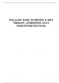 TEST BANK FOR WILLIAMS’ BASIC NUTRITION & DIET THERAPY, 15THEDITION, STACI NIXMCINTOSH