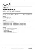 AQA A-LEVEL PSYCHOLOGY PAPER 3 2020.