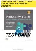 Primary Care Interprofessional Collaborative Practice 6th Edition Buttaro Test Bank