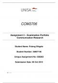 COM3706 Examination Portfolio&period;pdf