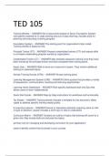 Exam (elaborations) TED 105 